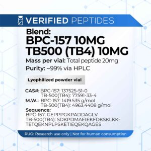 Blend: BPC-157 TB-500 Peptide (20MG)